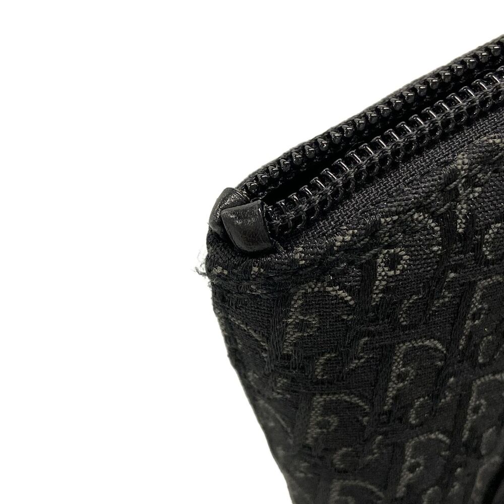 Christian Dior DIOR/ChristianDior Trotteur Handbag Black Dark Gray Jacquard - Picture 13 of 15